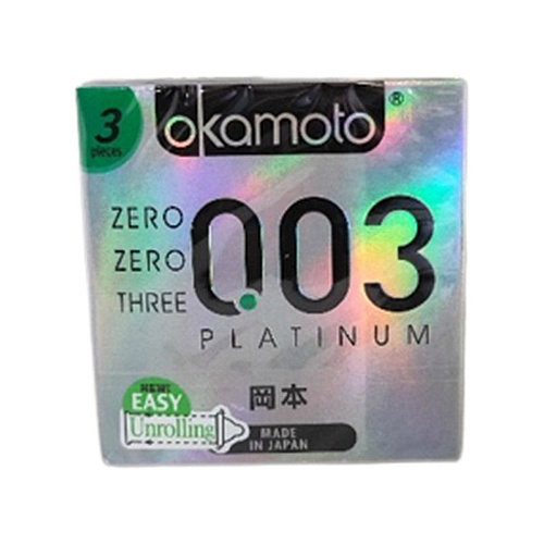 Okamoto 003 Platinum 3pcs / ស្រោមអនាម័យ